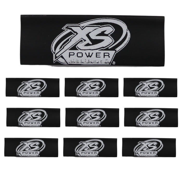 4 Gauge 3:1 Heat Shrink with XS Power Logo 10 Pack Black