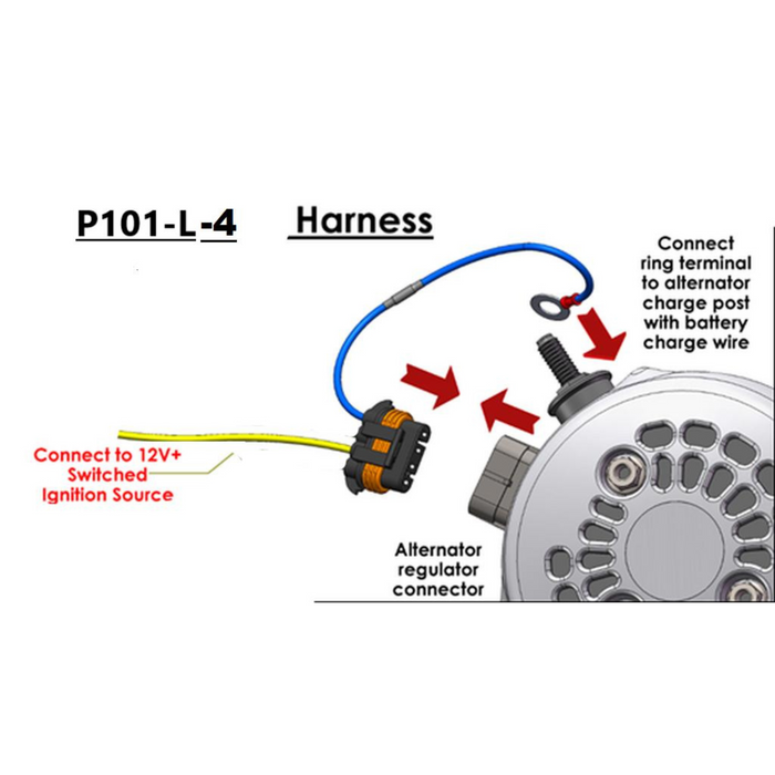 Mechman GM Alternator Voltage Boost Harness 2V Increase for Lithium Batteries