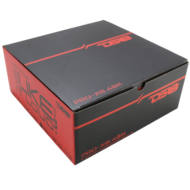 DS18 Car Audio 8" Midrange Loudspeaker with Bullet 4 Ohm 275W RMS PRO-X8.4BM
