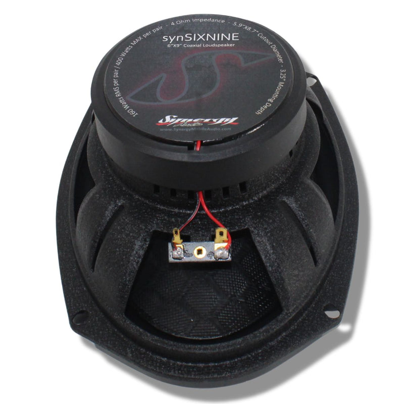 Synergy Audio SYN 6"x9" 160 Watts 4-Ohm Coaxial Loudspeaker Pair SYN-SIXNINE