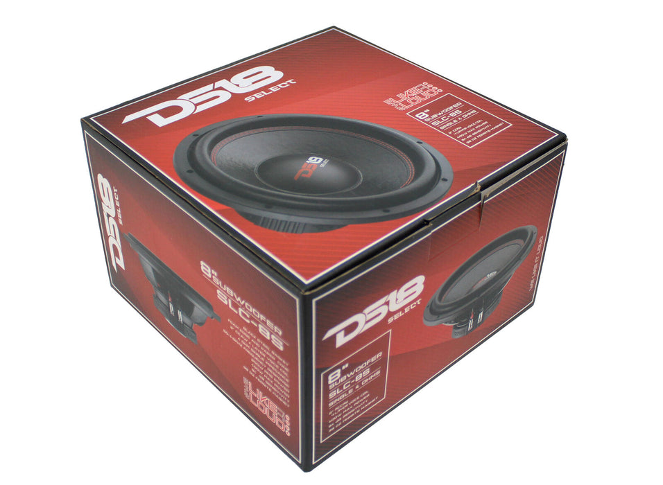 DS18 8" Bass Pro 200W RMS 4-Ohm Single Voice Coil Subwoofer / SLC-8S