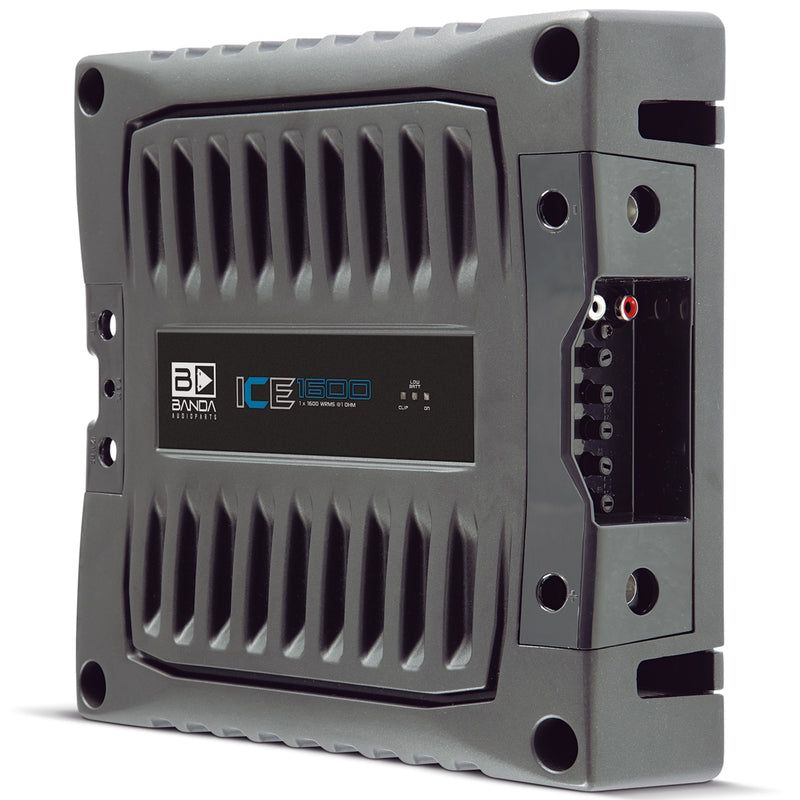Banda ICE X Line Aluminum Brazilian 1600 Watt 1-Ohm Full Range Monoblock Amplifier