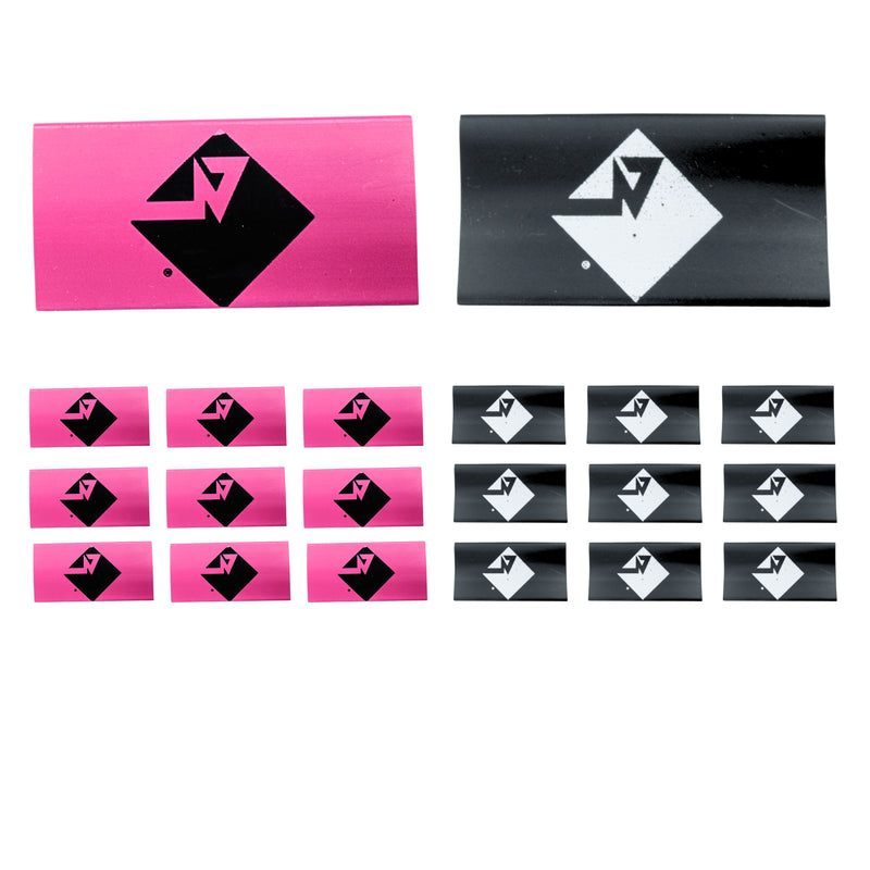 0 Gauge 3:1 Heat Shrink with Rockford Fosgate Logo Black/Red 20 Pack