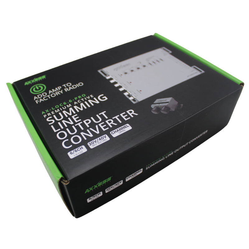 AXXESS 6-Channel Active Line Output Converter with Summing Processor