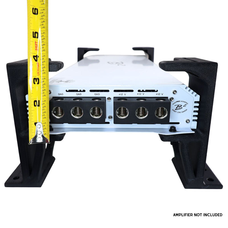 B2 Audio Dual Carbon Fiber ASA 3D-Printed Floating Amplifier Mount Racks
