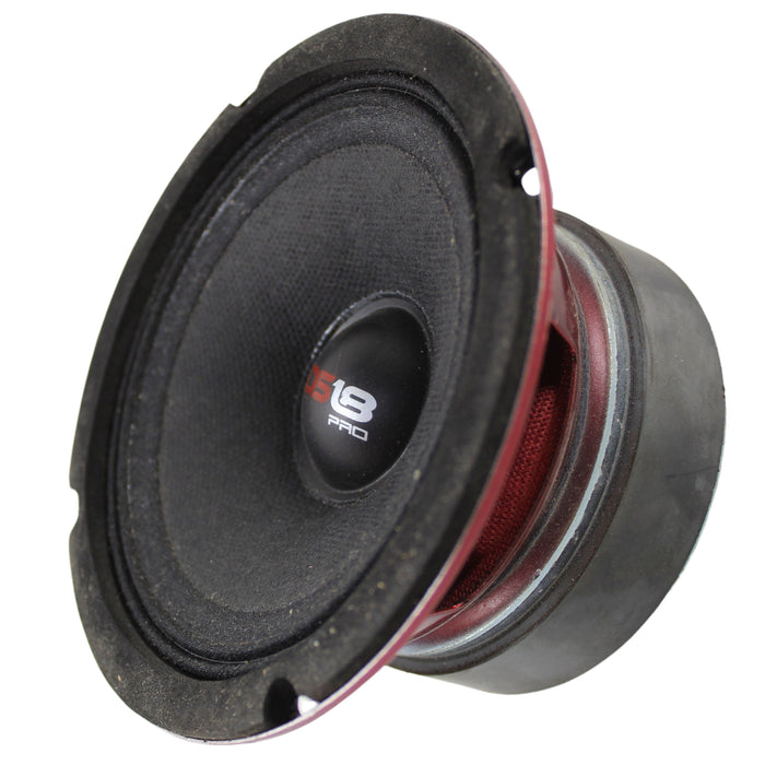 DS18 Car Audio 5.25" Midrange Loudspeaker 300 Watt 4 Ohm Red PRO-X5.4M Open Box