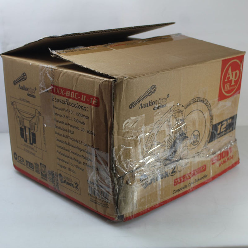 Audiopipe 12" TXX-BDC Series 4 Ohm Dual VCl 1500 Watts MAX Subwoofer OPEN BOX