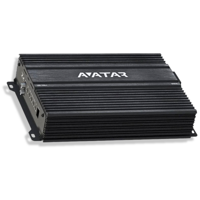 1200 W RMS Monoblock 1-Ohm Class D Car Audio Bass Amplifier w/ Bass Knob