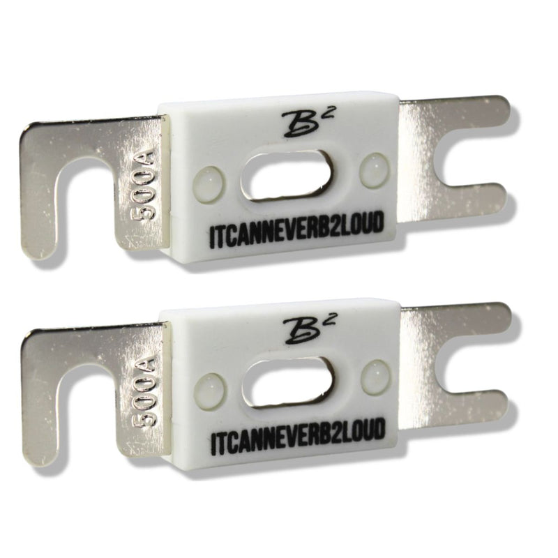 B2 Audio 500A ANL High Temperature Ceramic Fuse Pair B2-ANL-500A