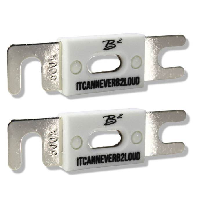 B2 Audio 500A ANL High Temperature Ceramic Fuse Pair B2-ANL-500A