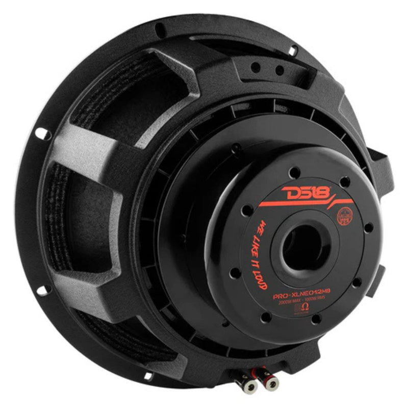 DS18 PRO 12" Neodymium Mid-Bass Loudspeaker 1000 Watts RMS 8-Ohm PRO-XLNEO12MB