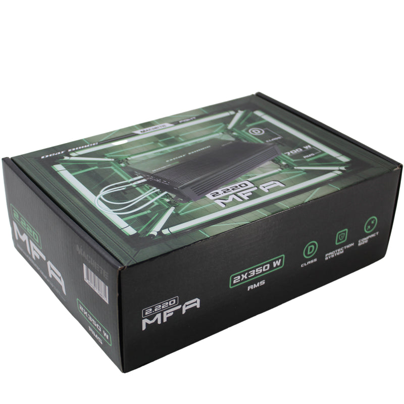 Deaf Bonce 220 Watt 2 Channel Class D Machete Fight Amplifier MFA-2.220
