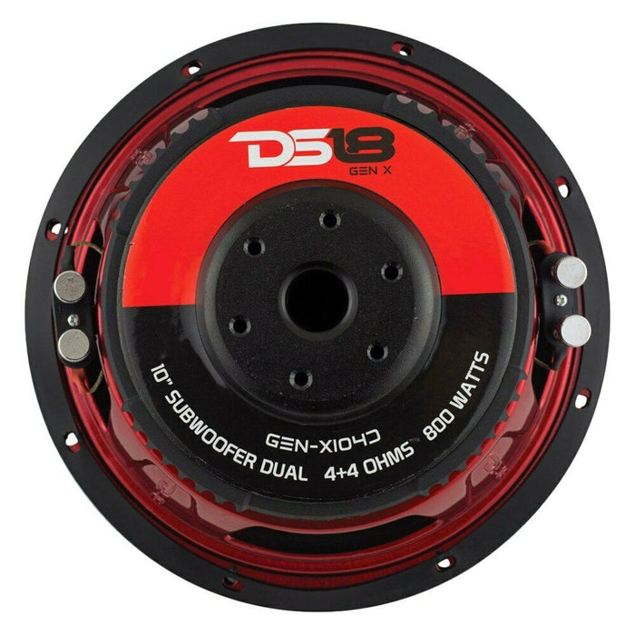 DS18 10" 4 Ohm 800 Watt Dual Voice Coil Subwoofer GEN-X104D