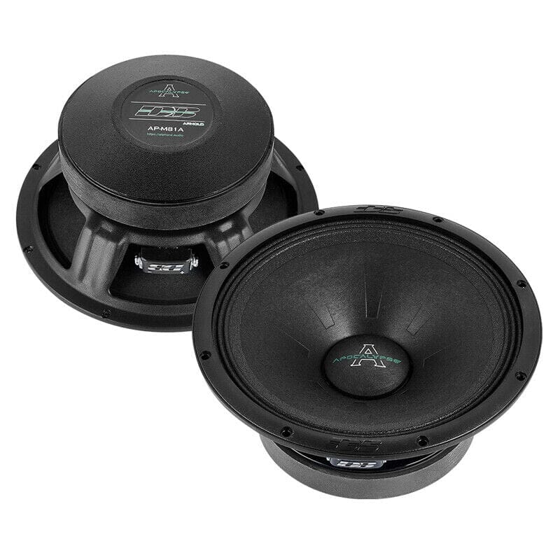 Pair of Deaf Bonce 8 Midrange Speakers 600W 4 Ohm w/ 1" Bullet Tweeters 160W