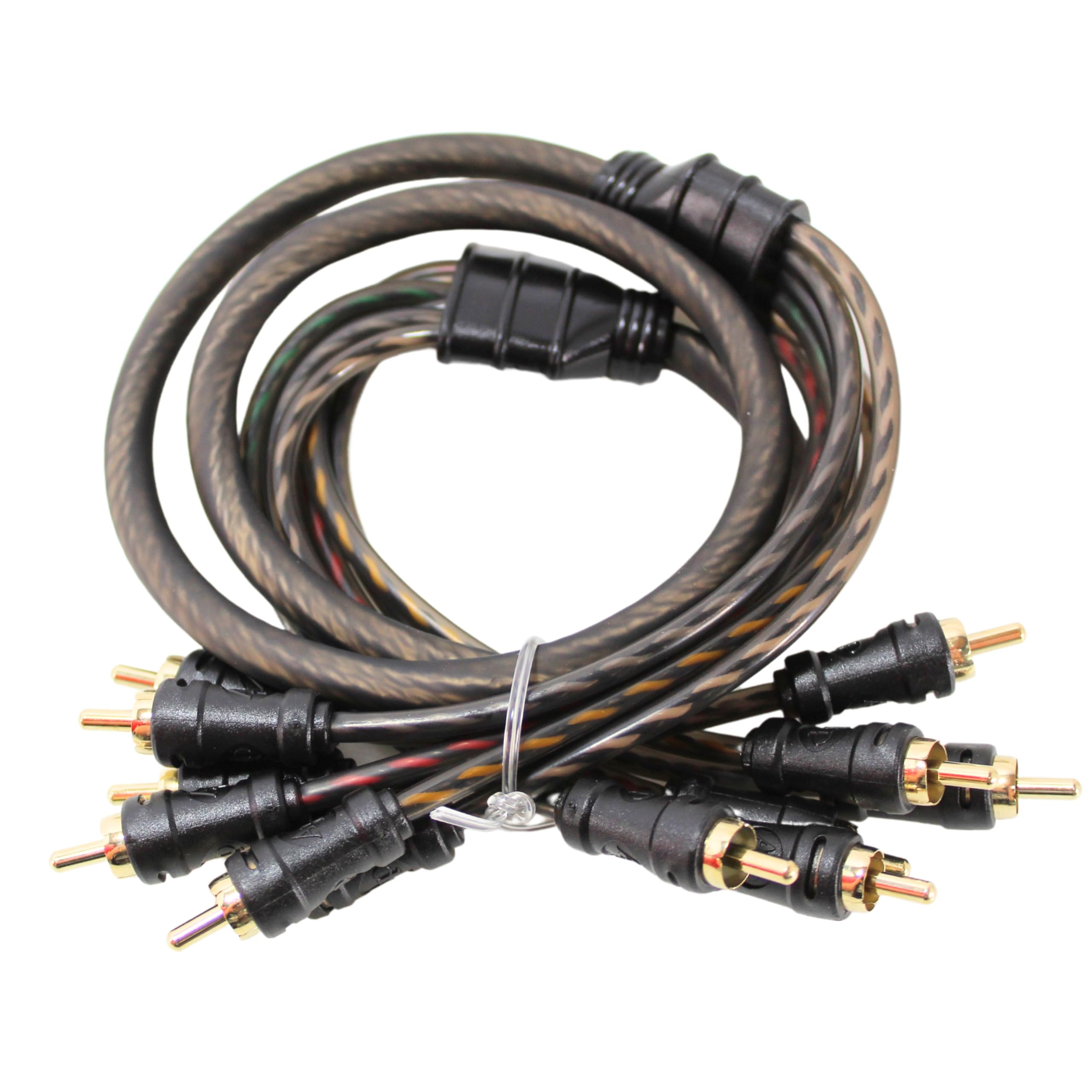 RITAO CHAN公式アカウント06PHILIPS RCAオーディオ Audiopipe 3 Foot 6 Channel Car Audio Dual Twisted OFC RCA Cable