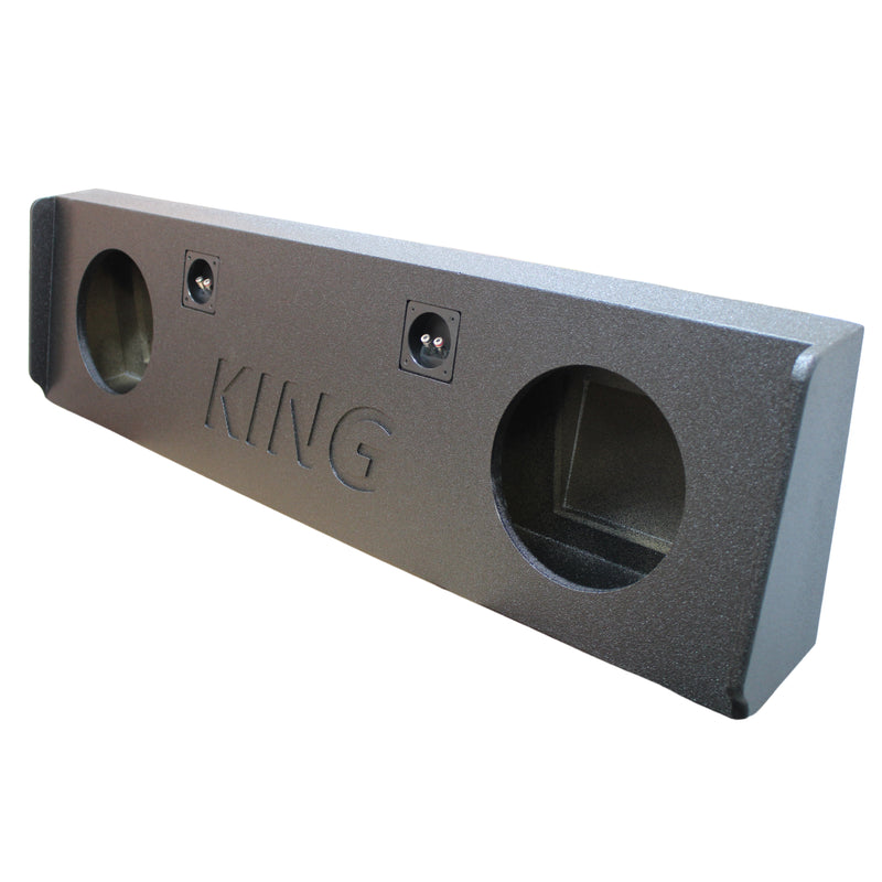 King Boxes 10" Dual Sprayed Sealed Box 14-18 Silverado/Sierra Crew Cab AK-G25-10