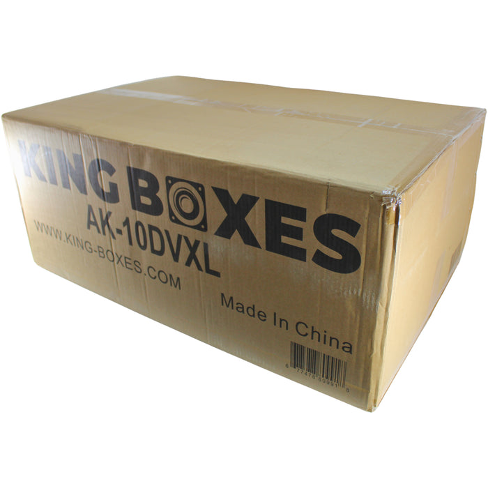 Dual 10" SPL Front Ported Sprayed Finish Universal King Box | AK-10DVXL