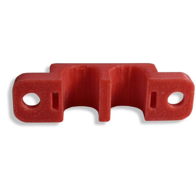 4 Gauge Cable Management Wire Comb Dual Slot Can Use w/ Cable Tie Red/Black