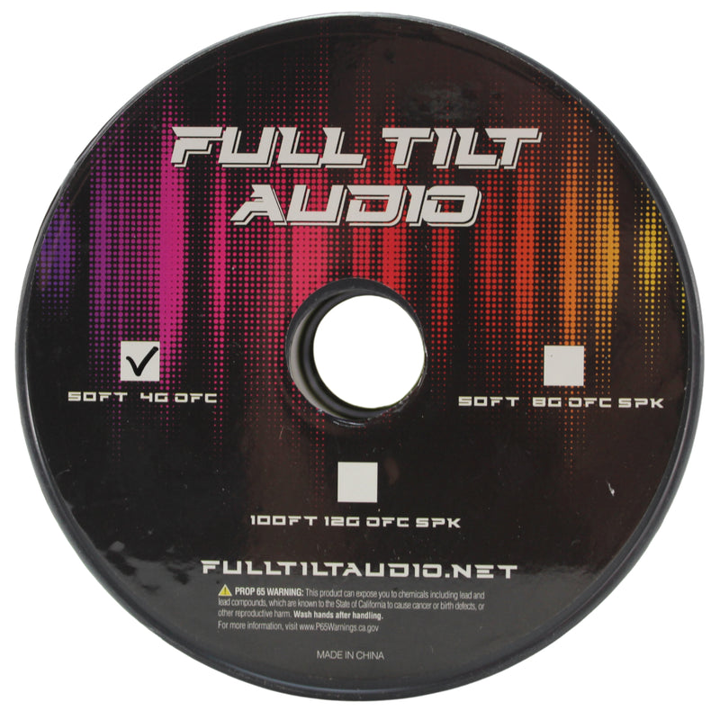 Full Tilt Audio 4 GA Tinned OFC Power/Ground Wire Blue Lot Cut By The Foot