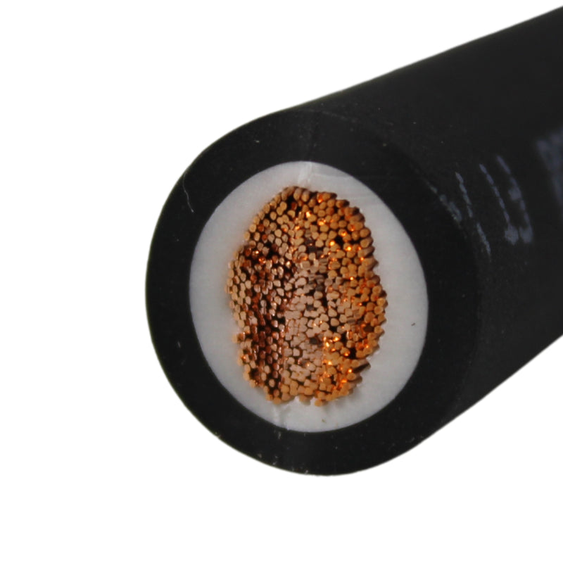 GP Car Audio 4 AWG 100% OFC Power/Ground Wire Black Lot Cut By The Foot