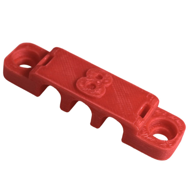 8 Gauge Cable Management Wire Comb Triple Slot Can Use w/ Cable Tie Red/Black