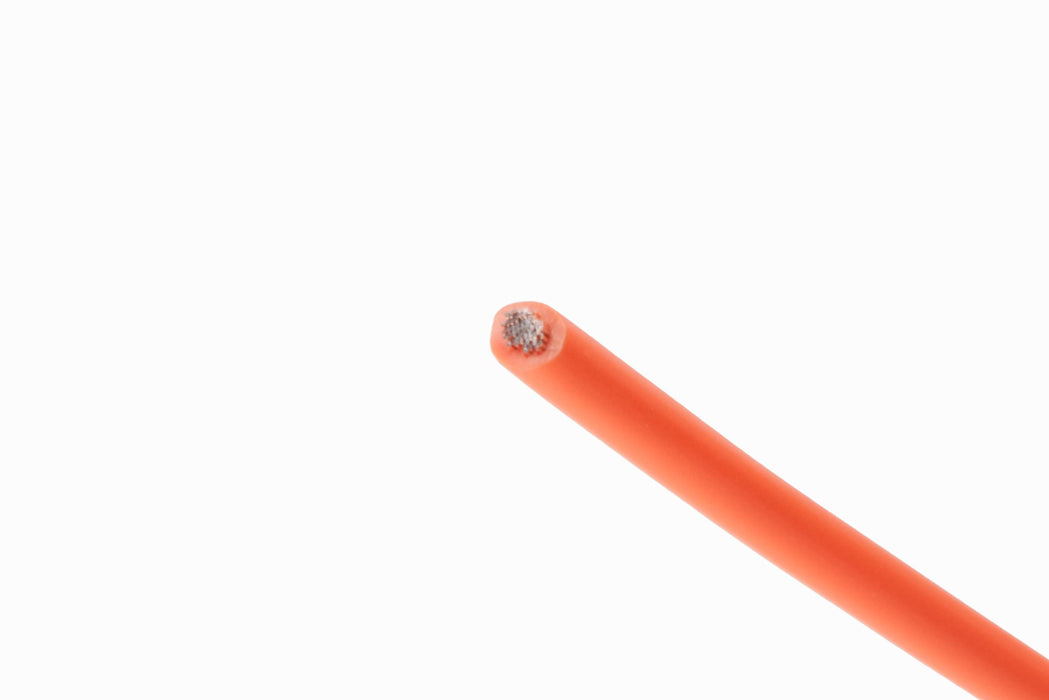 14 GA 100 FT Roll Orange Stranded CCA Primary Wire Lot Cut By The Foot