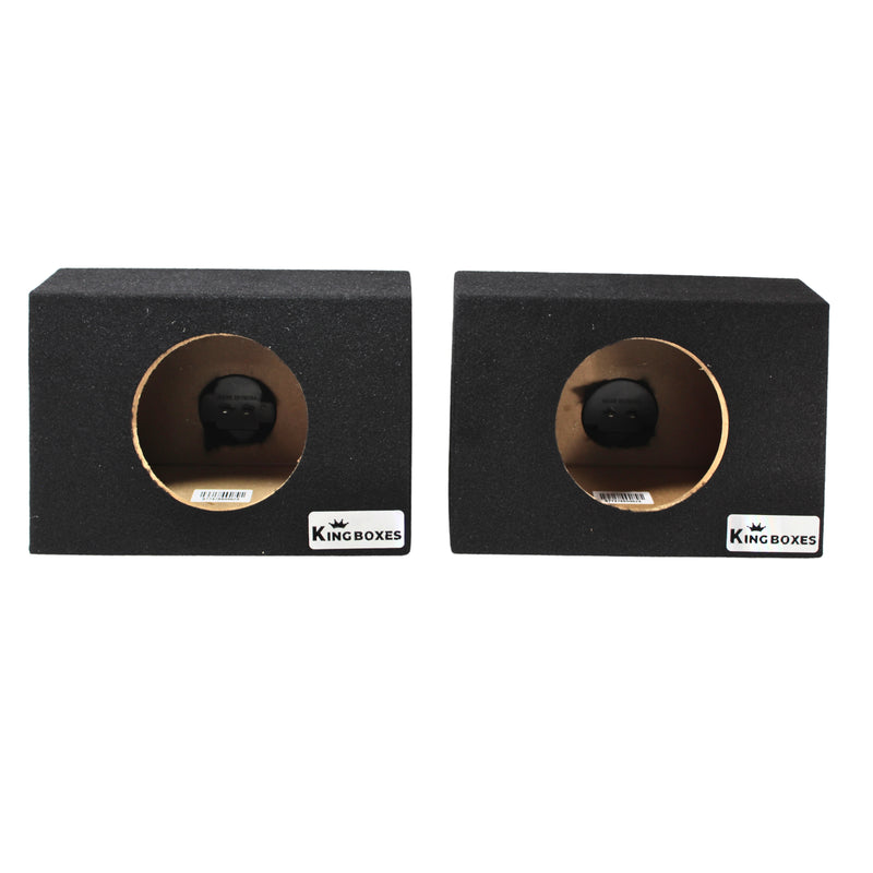King Boxes 6.5" Universal Pair Carpet Car Speaker Enclosures KG-A65