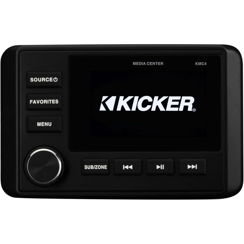 IP66 Rated Marine Media Center AM/FM Bluetooth Radio w/ Full Color LCD Screen