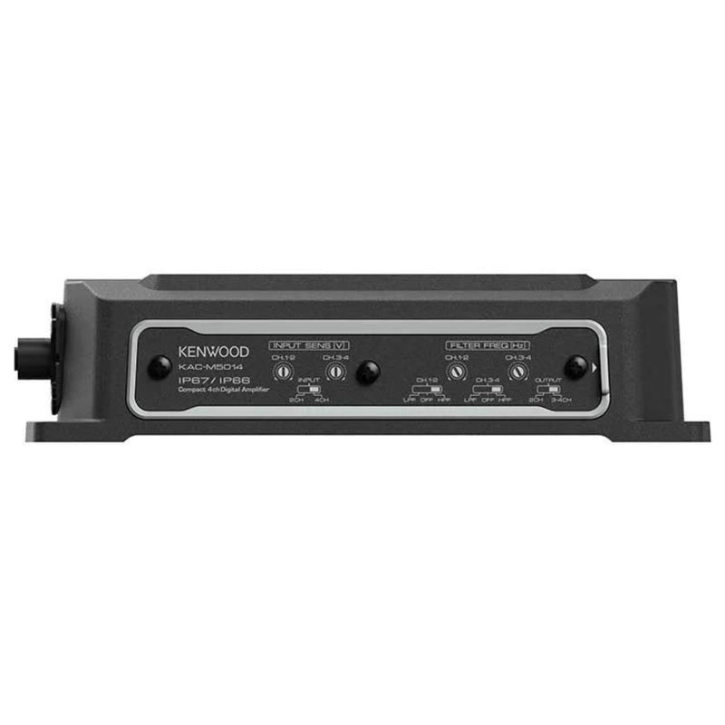 Kenwood Compact 4-channel powersports/marine amplifier 50 watts RMS x 4-Ohms
