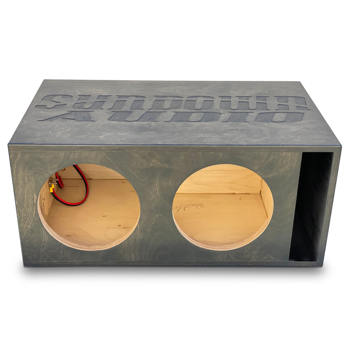 3000W RMS Dual 1 or 2-Ohm 12" NS Series V6 Subwoofer w/Dual 12" Birch Ported Box