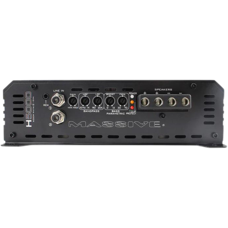 5000W RMS 1-Ohm Monoblock Amplifier Massive Audio HIPPO Series MA-H5000