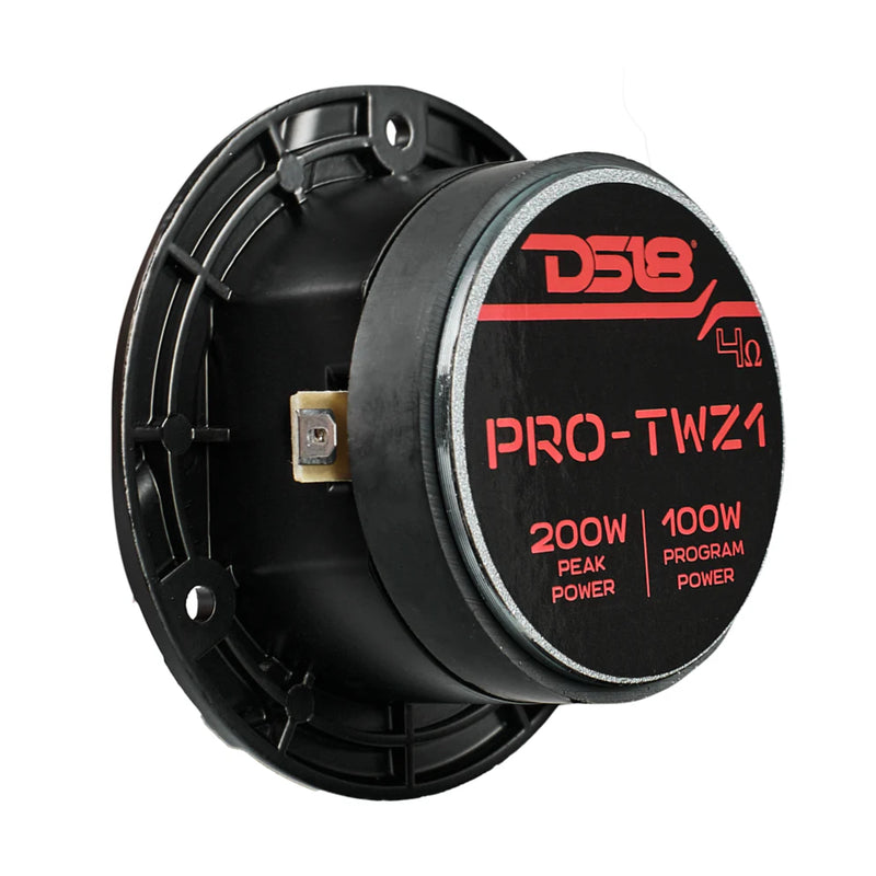 DS18 3.8" 4 Ohm 100w RMS 1" Aluminum VC Super Bullet Compression Tweeters
