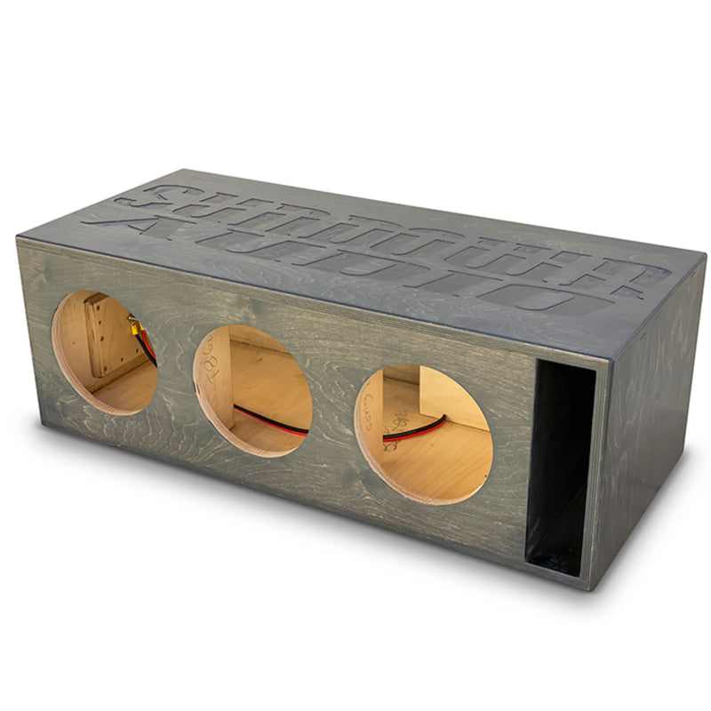 1000W RMS Dual 4 or 2-Ohm 8" X Series V3 Subwoofer w/ Triple 8" Birch Ported Box