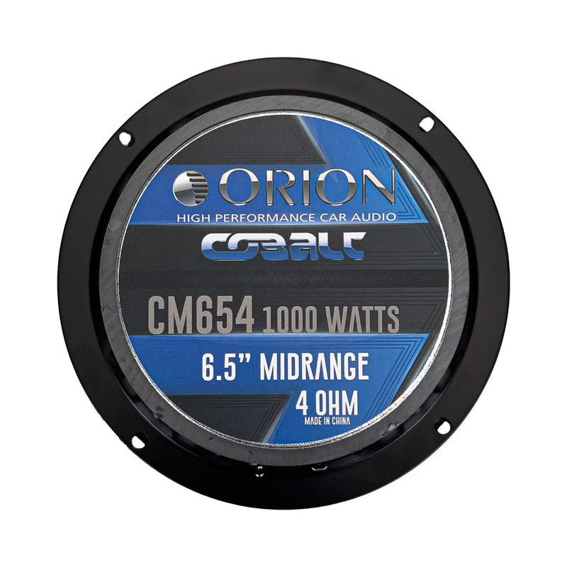Pair of 6.5" 250 Watt RMS 4-Ohm High Efficiency Midrange Speaker Orion Cobalt