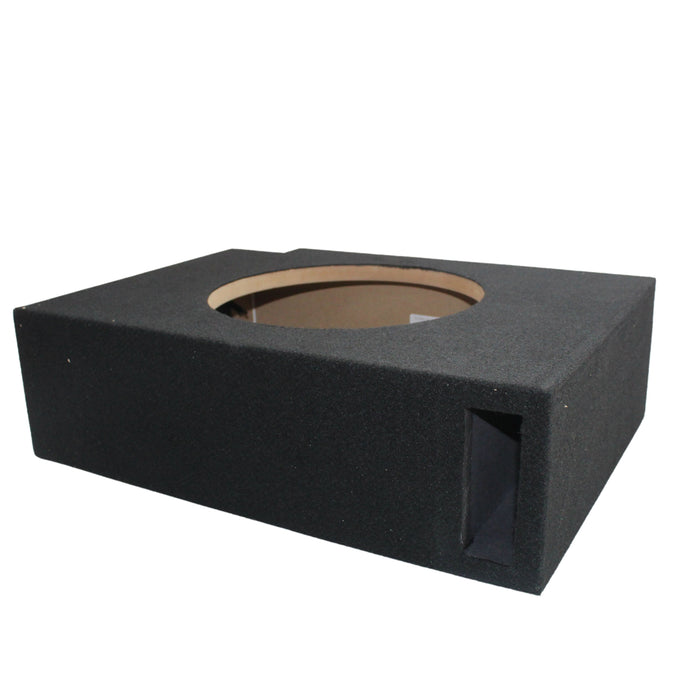 King Boxes Single 10" Shallow Vented Carpeted Speaker Box KG-ASHALLOWV10