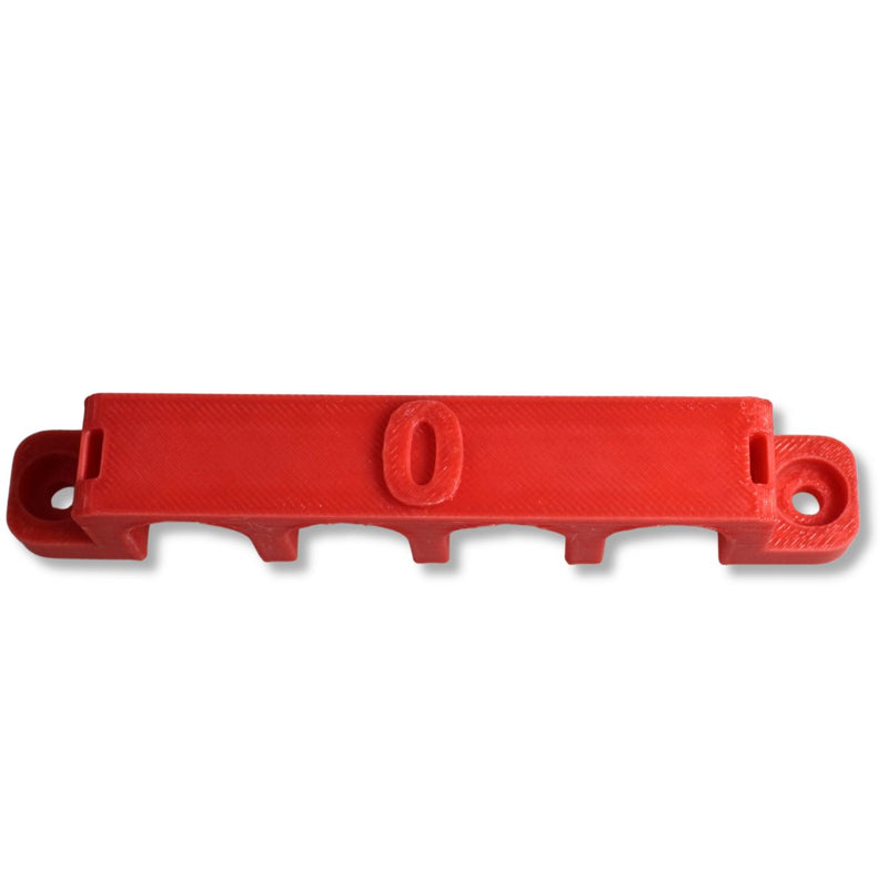 1/0 Gauge Cable Management Wire Comb Quad Slot Can Use w/ Cable Tie Red/Black