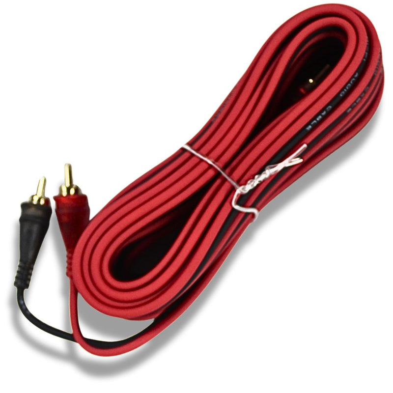 Audiopipe Frosted RCA Cables w/Gold-Plated RCA Connectors (10 Pack) 1.5-25 Feet