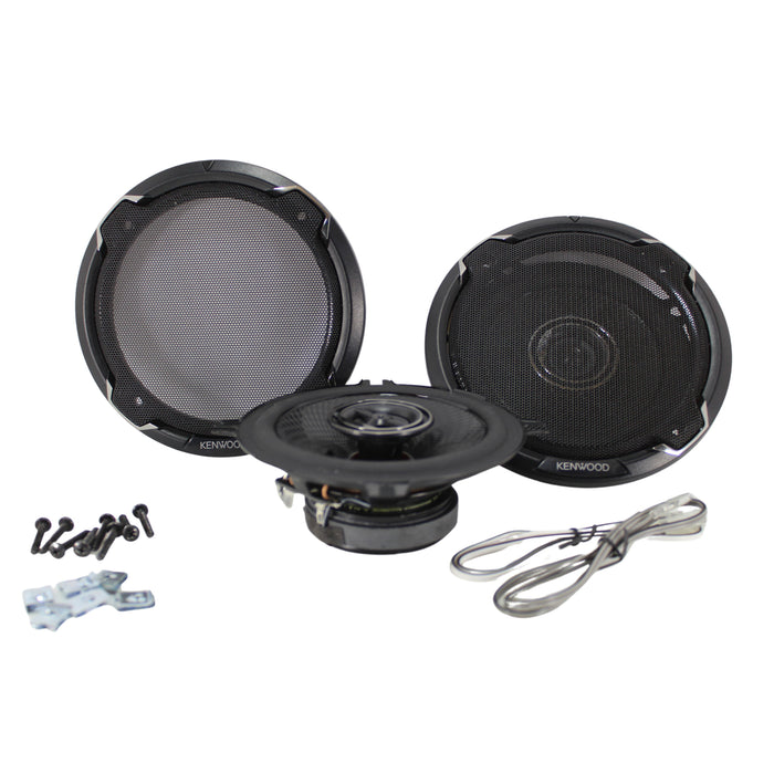 Kenwood 5 1/4" Round 2-Way vehicle speakers 320 Watts Peak- OPEN BOX