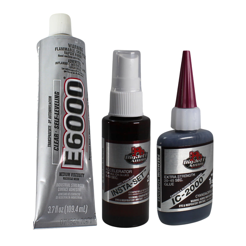 Subwoofer Recone Kit, 1oz Clear Industrial Strength E6000 & 1oz Flex CA Glue Kit