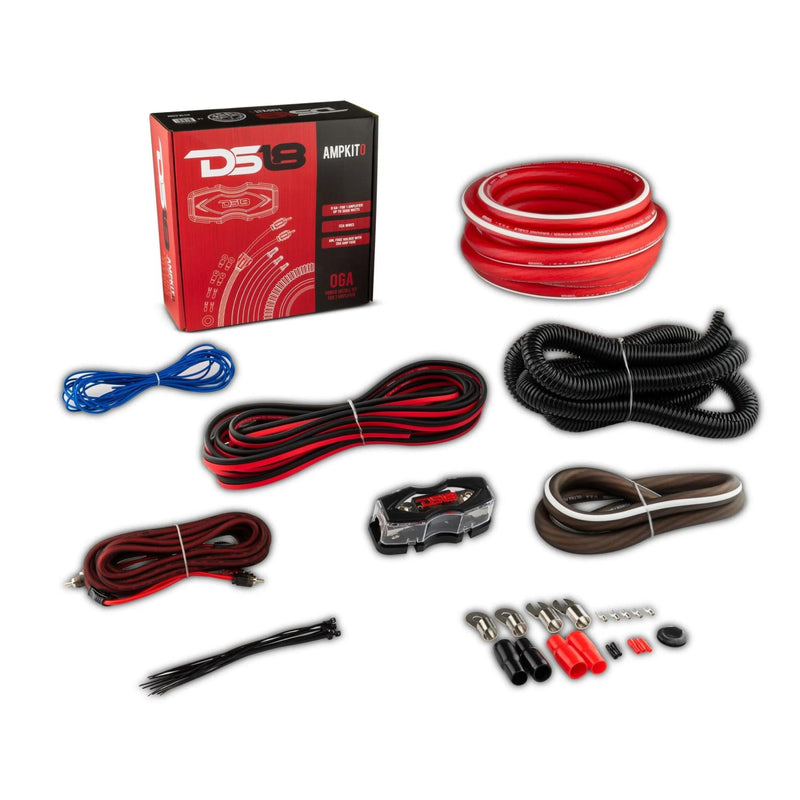 Under Rear Seat Enclosure ENS-66X with 6 6.5" ZR6.4D Subwoofers, 2000W Amp and Wiring Kit