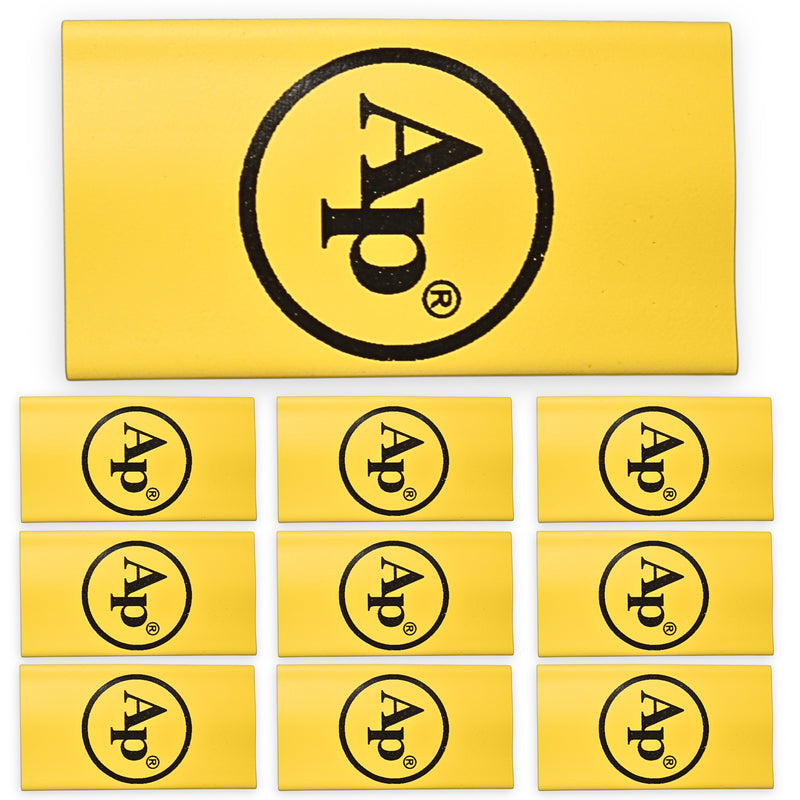 0 Gauge 3:1 Heat Shrink with Audiopipe Logo 10 Pack Yellow