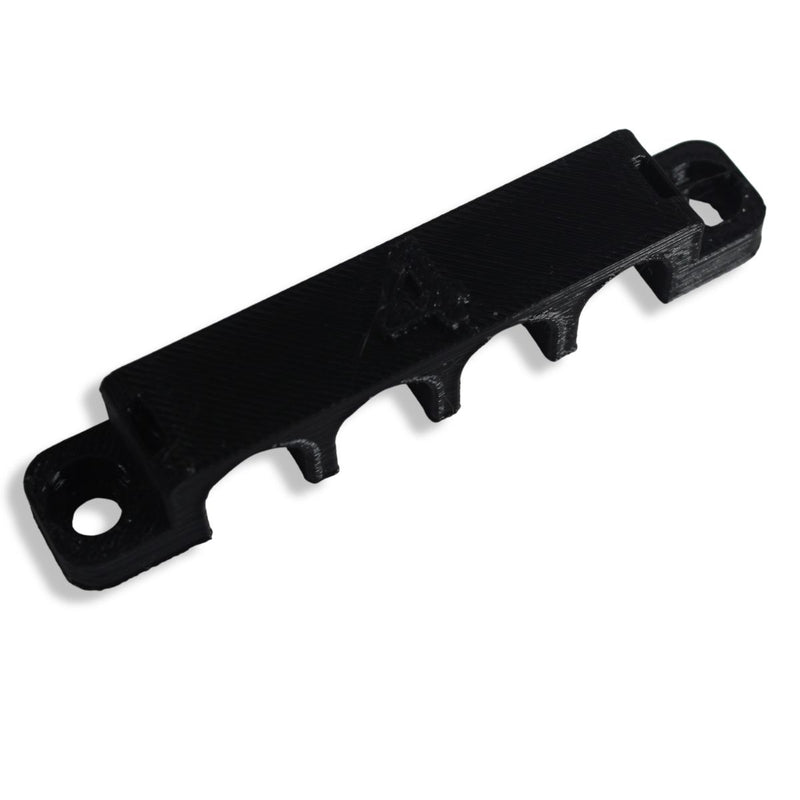 4 Gauge Cable Management Wire Comb Quad Slot Can Use w/ Cable Tie Red/Black