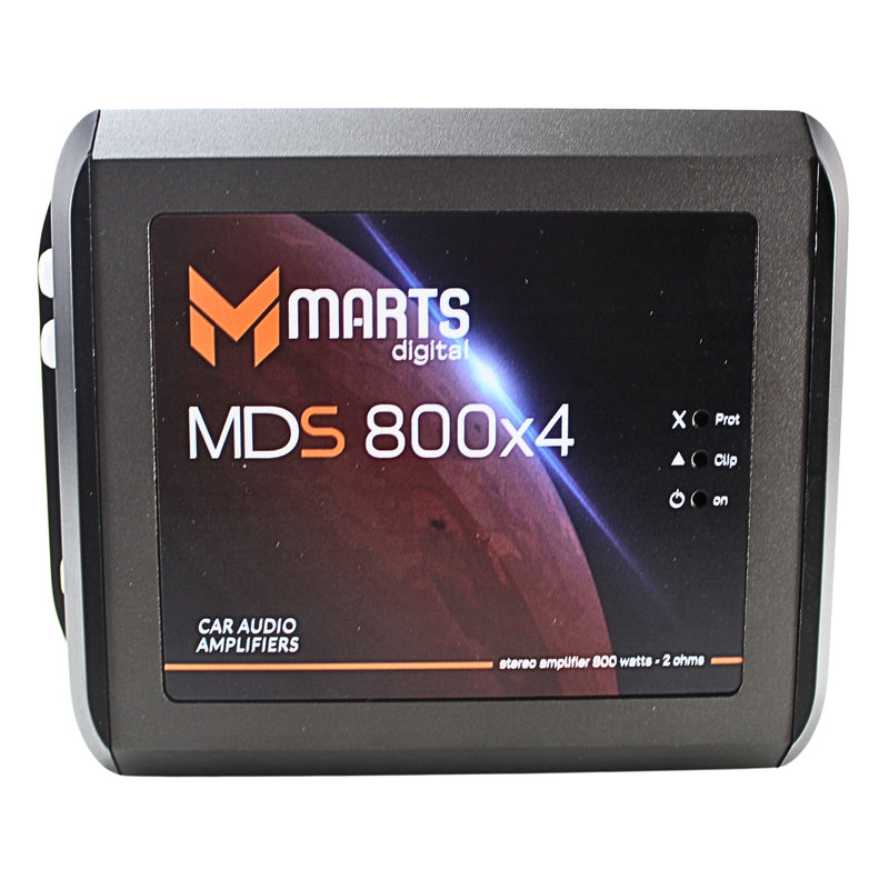 4 Channel 800 watts 2 ohms Class D Compact Full Range Amplifier Marts Digital