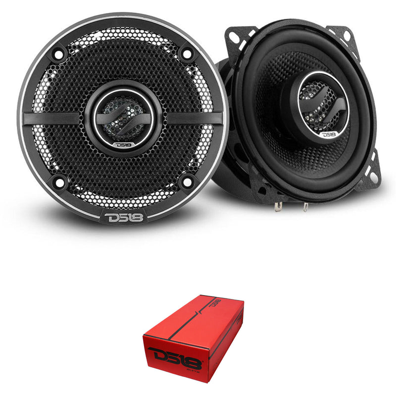 DS18 ELITE 4" Coaxial Speakers 150 Watts 4 Ohm 2-Way Pair /w Kevlar Cone ZXI-44