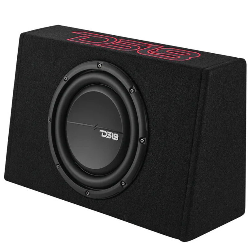 10 350W RMS 2-Ohm Shallow Loaded Sealed Subwoofer Enclosure for Pickup Trucks