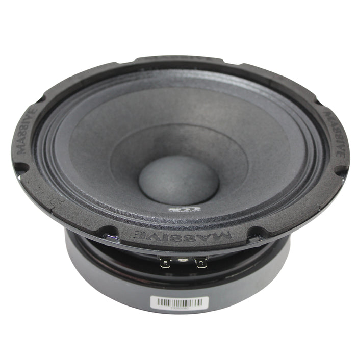 Massive Audio MB8 8" 350 Watt Max 4 Ohm Mid-Bass Speaker MA-MB8-V2