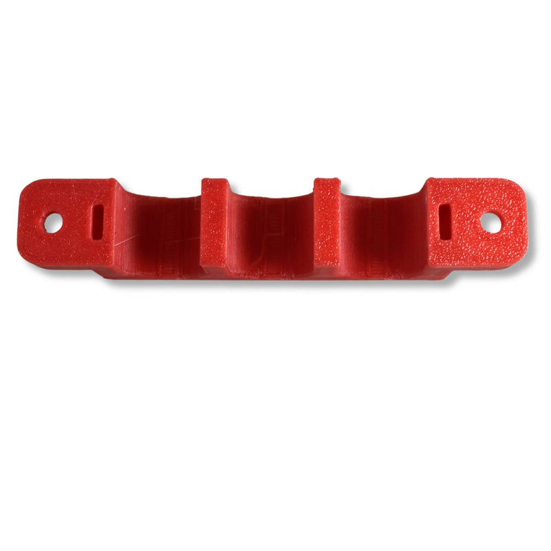 1/0 Gauge Cable Management Wire Comb Triple Slot Can Use w/ Cable Tie Red/Black