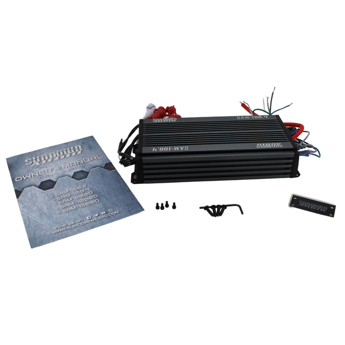 Sundown Audio 4Ch Micro Marine & Powersports Amp Class D 400w SAM-100.4 OPEN BOX