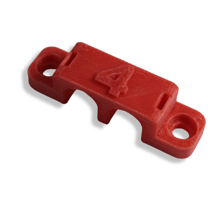 4 Gauge Cable Management Wire Comb Dual Slot Can Use w/ Cable Tie Red/Black