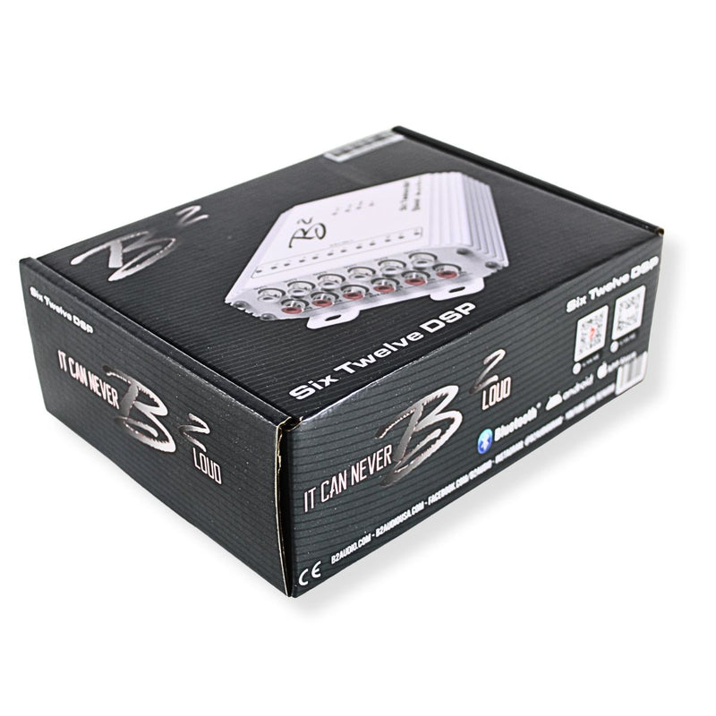 B2 Audio SixTwelve White 12Ch Bluetooth DSP 4V 96kHz with Floating Mount Bracket